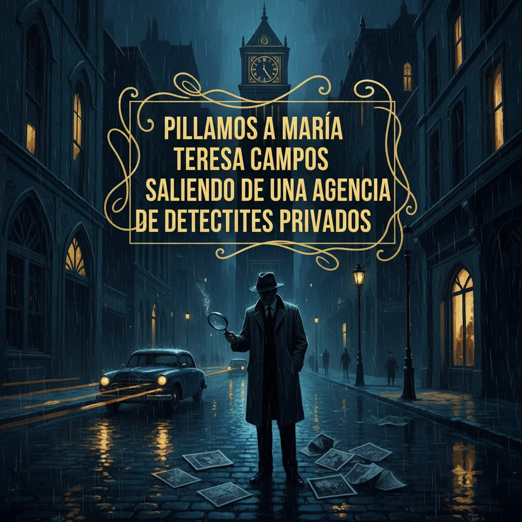 Pillamos a María Teresa Campos saliendo de una agencia de detectives privados