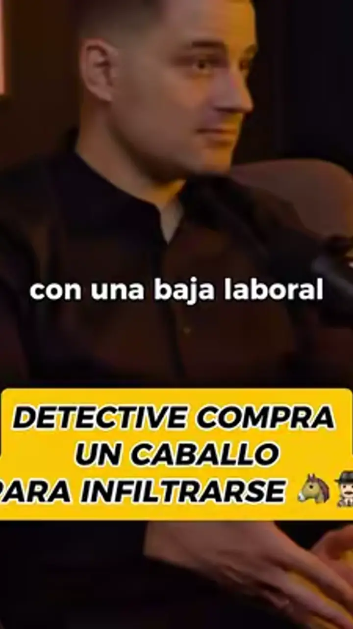 Detective investiga una baja laboral. El investigado trabajaba en otro negocio… ¡La investigación finalizó con la curiosa compra de un caballo! Clip de nuestra charla en el podcast de @El Hombre Descalzo #detective #detectiveprivado #truestories #hechosreales #historiareal #casoreal #investigacion #baja #laboral